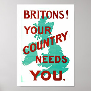Briten! Ihr Land braucht Sie Poster