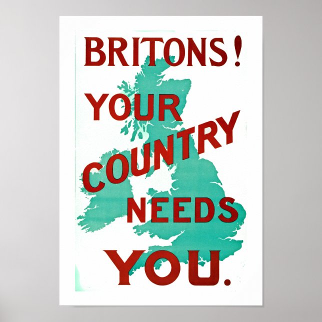 Briten! Ihr Land braucht Sie Poster (Vorne)