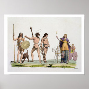 Briten, Kaledonianer und Königin Boadicea, Platte  Poster