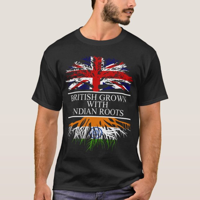 Briten mit indianischer Wurzel-Indianerflagge T-Shirt (Vorderseite)