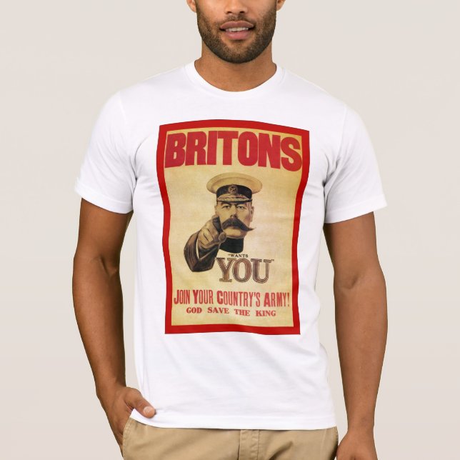 Briten: Verbinden Sie die Armee Ihres Landes! T-Shirt (Vorderseite)