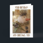 BRITHDAY "ZUR CHRISTMAS-ZEIT" ODER TAG SNOWMAN WIS FEIERTAGSKARTE<br><div class="desc">DAS IST EINE GROSSE KARTE FÜR DEN GEBURTSTAG AM ODER SOGAR AM CHRISTMAS TAG... . JEDE ZEIT IM DEZEMBER WIRD DIESE KARTE SICHER EIN RIESIGES LÄCHELN AUF DAS GEBURTSTAGSGAL ODER DEN TYP BRINGEN. DIESER SNOWMAN IST POSITIV!!!!!! VIELEN DANK, DASS SIE VON EINER MEINER ACHT GESCHICHTEN GESCHAFFEN HABEN UND "IHNEN NUR...</div>
