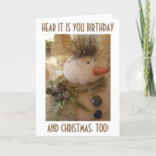 BRITHDAY "ZUR ZEIT DER WEIHNACHTEN" ODER TAG...SNO FEIERTAGSKARTE