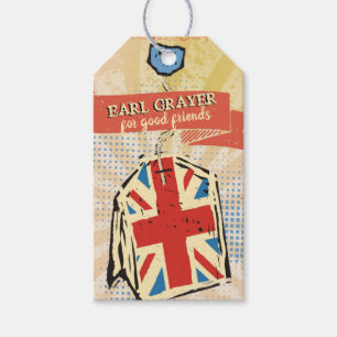 Britisch-britisches Teeblättermittel aus personal Geschenkanhänger
