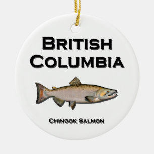 Britisch-Columbia - BC Königslachs Keramik Ornament