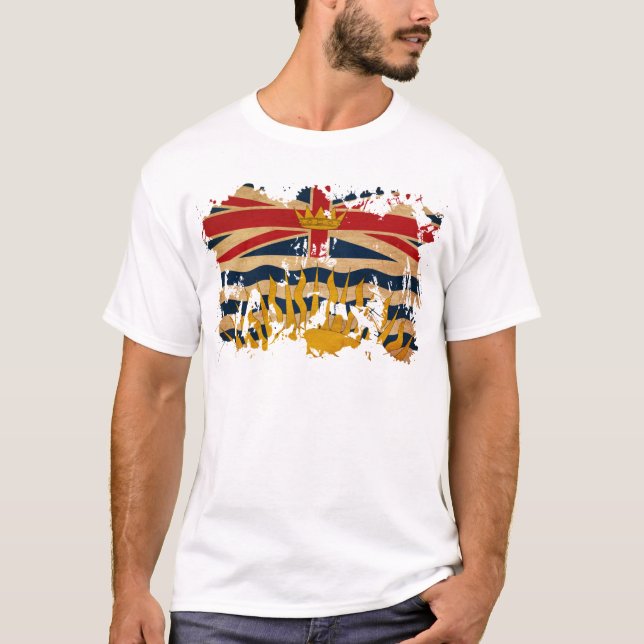 Britisch-Columbia-Flagge T-Shirt (Vorderseite)
