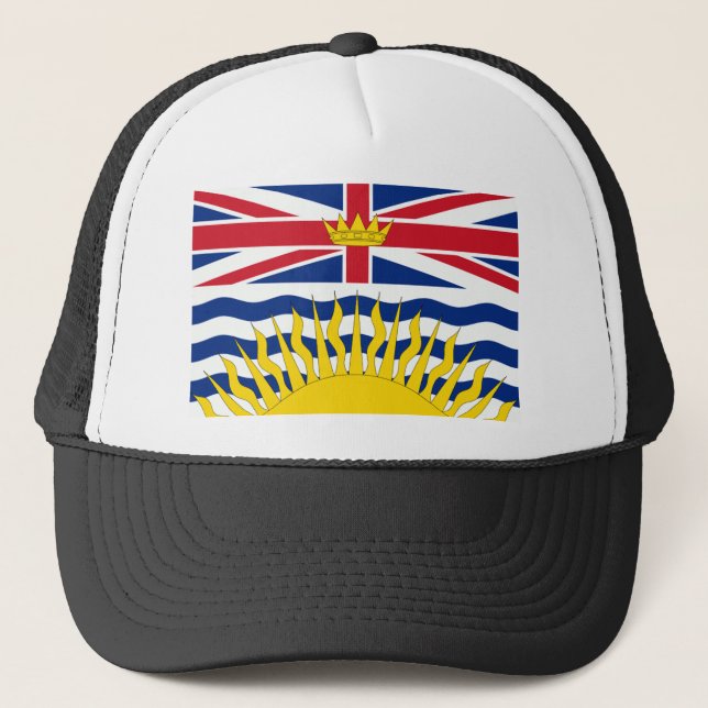 Britisch-Columbia-Flagge Truckerkappe (Vorderseite)