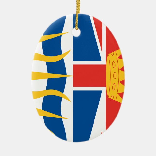 BRITISCH-COLUMBIA KERAMIKORNAMENT (Vorne)