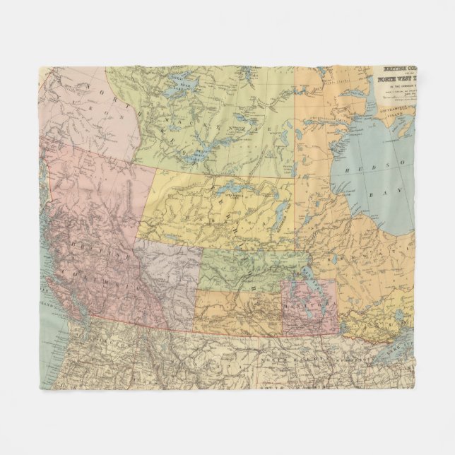 Britisch-Columbia, Nordwestgebiet Fleecedecke (Vorderseite (Horizontal))