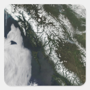 Britisch-Columbia Quadratischer Aufkleber
