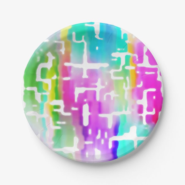 Britisch farbig Cool Pappteller (Vorderseite)