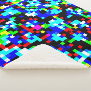 Britisch-farbiges, mehrfarbiges Mosaikmuster Sherpadecke
