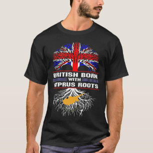 Britisch Geboren mit Zypern Roots T-Shirt