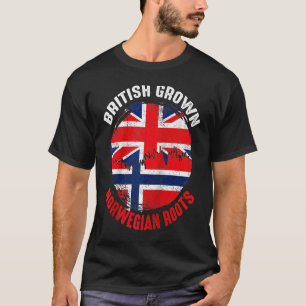 Britisch Gewachsen Norwegische Wurzeln Vintage-Fla T-Shirt