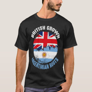 Britisch Gewachsene Argentinische Wurzeln Vintage- T-Shirt