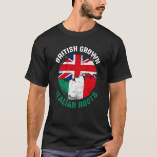 Britisch gezüchtete italienische Wurzeln Vintage-F T-Shirt