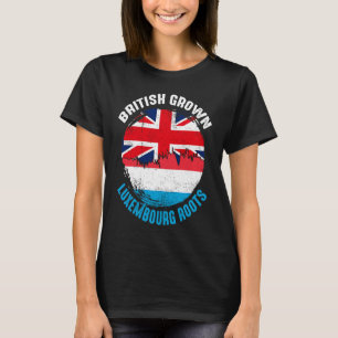 Britisch gezüchtete luxemburgische Retro-Flaggen f T-Shirt