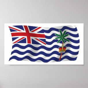 Britisch-Indischer-Ozean-Flagge Poster Druck