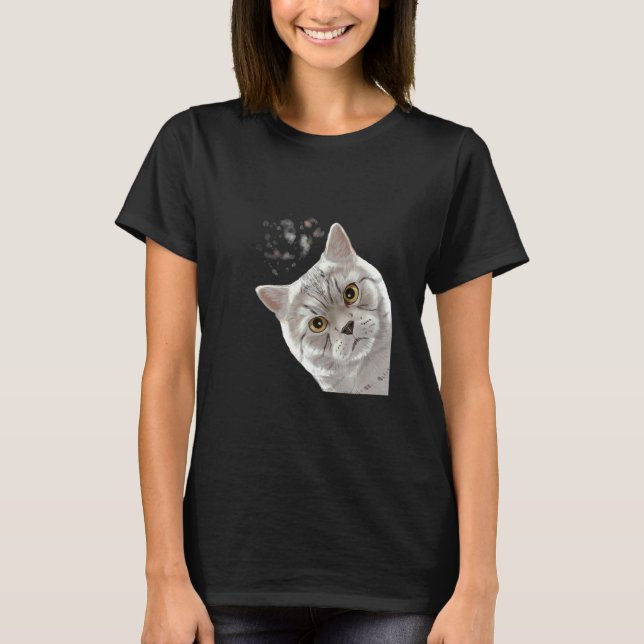 Britisch Kurzhaar Katze 1 T-Shirt (Vorderseite)