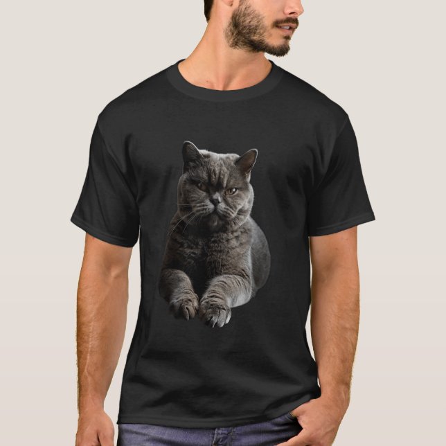 Britisch Kurzhaar Katze T-Shirt (Vorderseite)