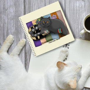 Britisch Kurzhaar Katzen Sandalen Strandfertig Lus Notizbuch