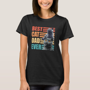 Britisch Kurzhaar Papa BESTER KATZENVATER Aller Ze T-Shirt