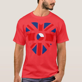 Britisch-tschechisches Multinationales Patriot-Fla T-Shirt
