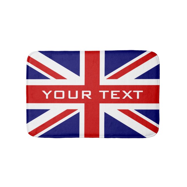 Britisch-Union-Jack-Fahn-Badezimmer ohne Schlupf-B Badematte (Vorderseite)