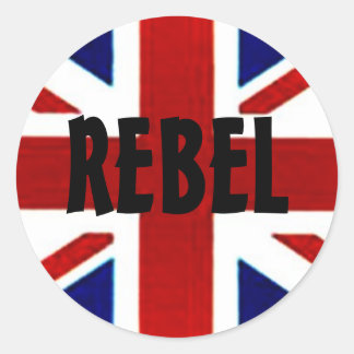 Britisch/Union Jack REBEL Aufkleber