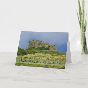 BRITISCHE Anmerkungskarte bamburgh Schloss Karte