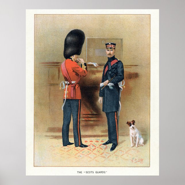 Britische Armee - Die Scots Guards Poster (Vorne)