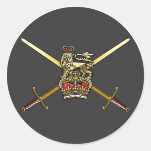 Britische Armee Runder Aufkleber