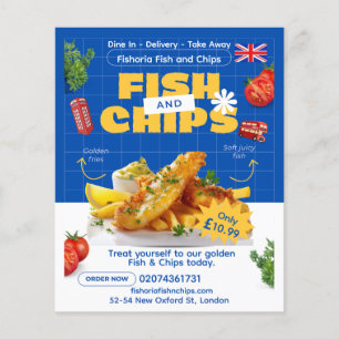 Britische Ausgabe Delicious Fish N Chips Mail anpa Flyer