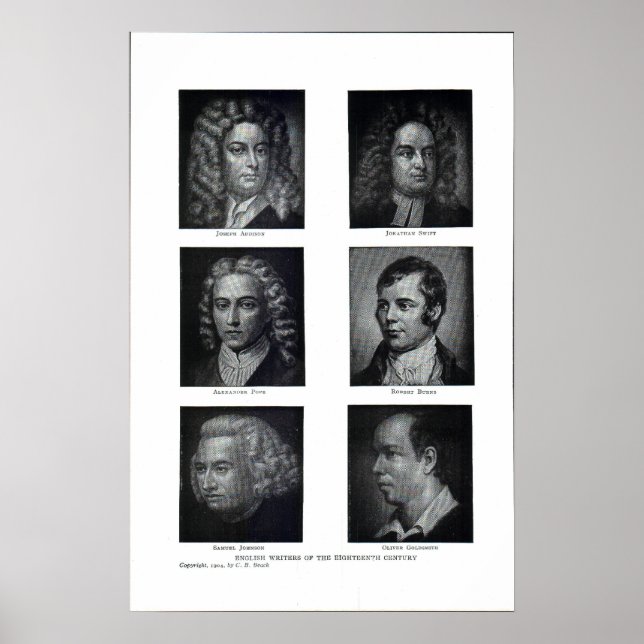 Britische Autoren Poster (Vorne)