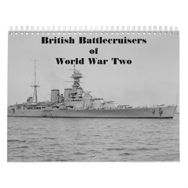 Britische Battlecruisers des Zweiten Weltkriegs Kalender (Titelbild)