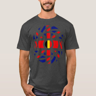 Britische belgische multinationale patriotische Fl T-Shirt