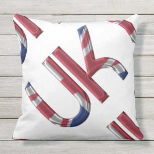 Britische Britische Flaggentypografie-Initialen de Kissen