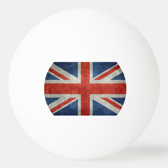 BRITISCHE britische Gewerkschafts-Jackflagge retro Tischtennisball (Vorderseite)