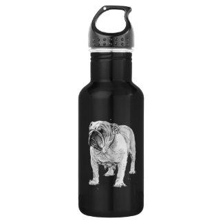 Britische Bulldogge Edelstahlflasche