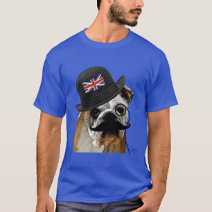 Britische Bulldogge und Melone T-Shirt