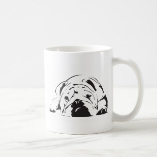 Britische Bulldoggen-Schablone Kaffeetasse