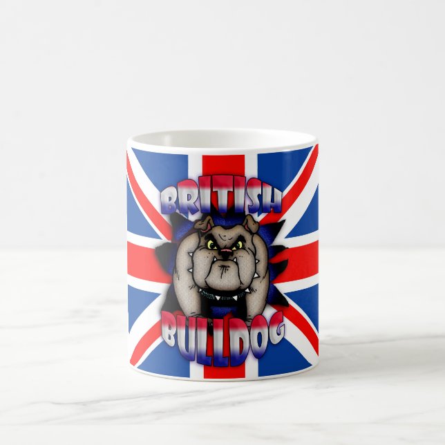 Britische Bulldoggen-Tasse, mit Gewerkschafts-Jack Tasse (Mittel)