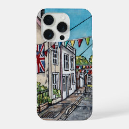 Britische Bunting Original Acrylmalerei iPhone 15 Pro Hülle