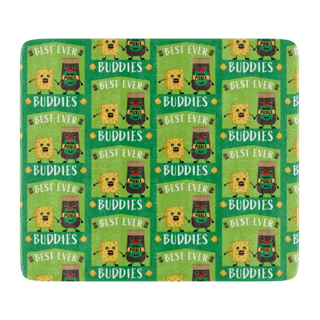 Britische Cheddar-Käse- und Pickle-Liebhaber Schneidebrett (Vorderseite)