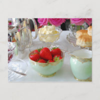 Britische Cream-Tea-Postkarte