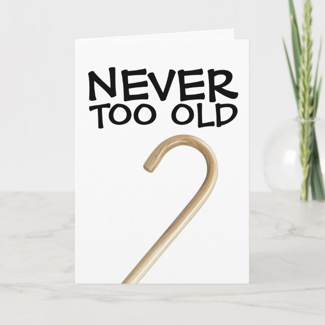 BRITISCHE DISZIPLINE CANING GEBURTSTAGSKARTEN KARTE (Vorderseite)