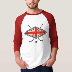 Britische Eis-Hockey-Flagge T-Shirt