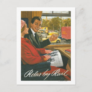 Britische Eisenbahn Entspannung durch Eisenbahnpla Postkarte