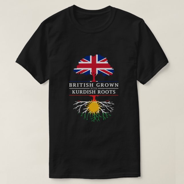 Britische Entwicklung mit kurdischen Roots Kurdist T-Shirt (Design vorne)