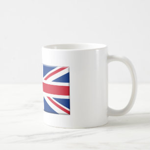 Britische Flagge abgeschrägt Tasse